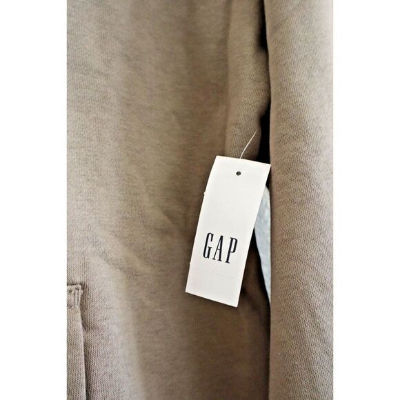 GAP 646844-47 Men's Sz Large Cool Brown/Beige Logo Pullover Hoodie - Picture 5 of 6